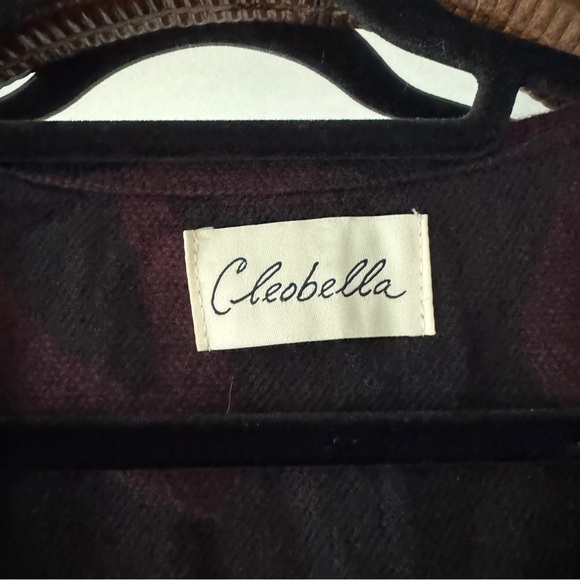Cleobella Black and Burgundy Kimono with Tassels - Picture 4 of 6